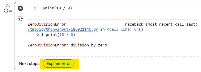 Explain Error